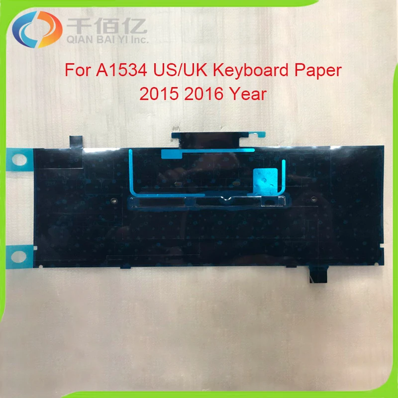 New US UK Black Cover Foil Paper Shield Backlit A1534 Keyboard Backlight For font b Macbook
