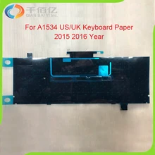 New US/UK Black Cover Foil Paper Shield Backlit A1534 Keyboard Backlight For Macbook Pro 12″ Retina A1534 2015 2016 Year