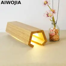 Usb светодиодный светильник, светодиодный Ночной светильник, внешний аккумулятор, светодиодный Usb Деревянный светильник, ночной Светильник для детей, светильник для кухонных шкафов