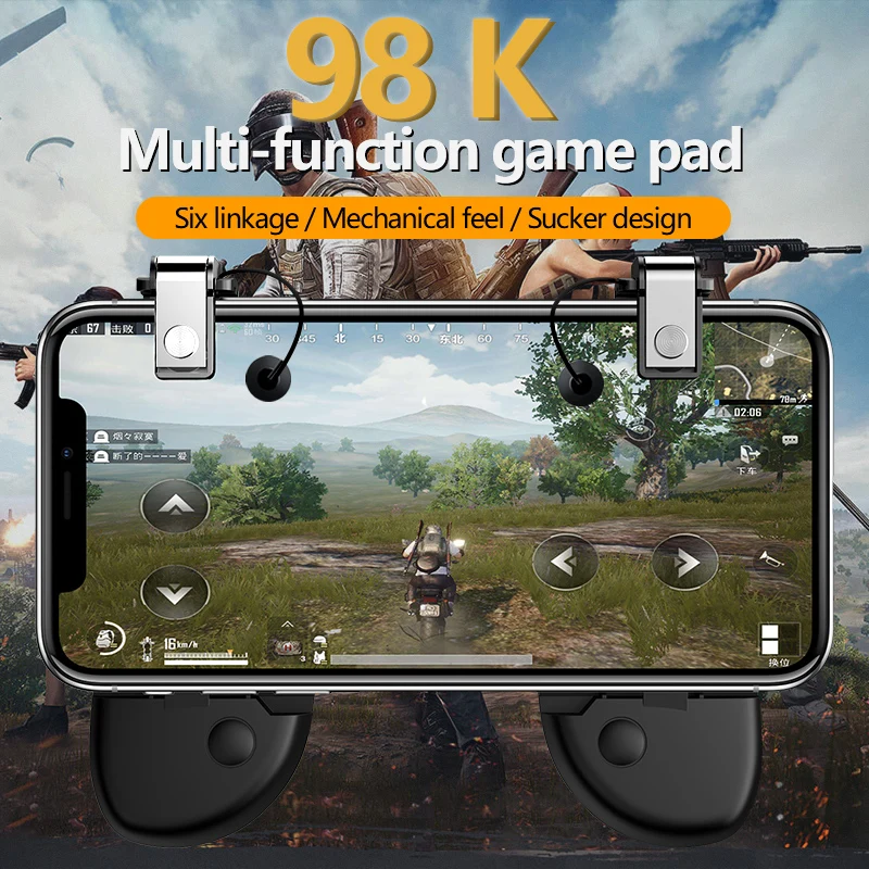 Hanxi PUBG игра для мобильного телефона брелоки триггер Кнопка прицеливания L1R1 шутер Джойстик для IPhone Android универсальный