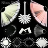 False Nail Tips Color Card Practice Display Tools Transparent White Buckle Ring Manicure DIY Nail Display Nail Art Practice tool ► Photo 1/5