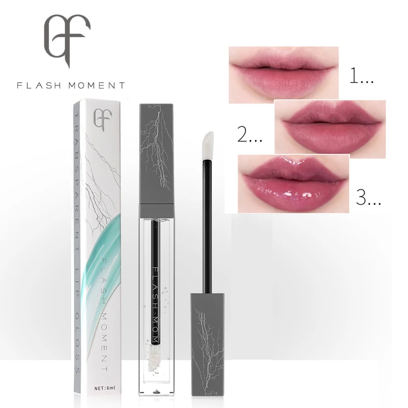 

FlashMoment Moisturizer Plumper Lip Gloss Waterproof Transparent Lipgloss Makeup Clear Lip Gloss Liquid Lipgloss Long Lasting