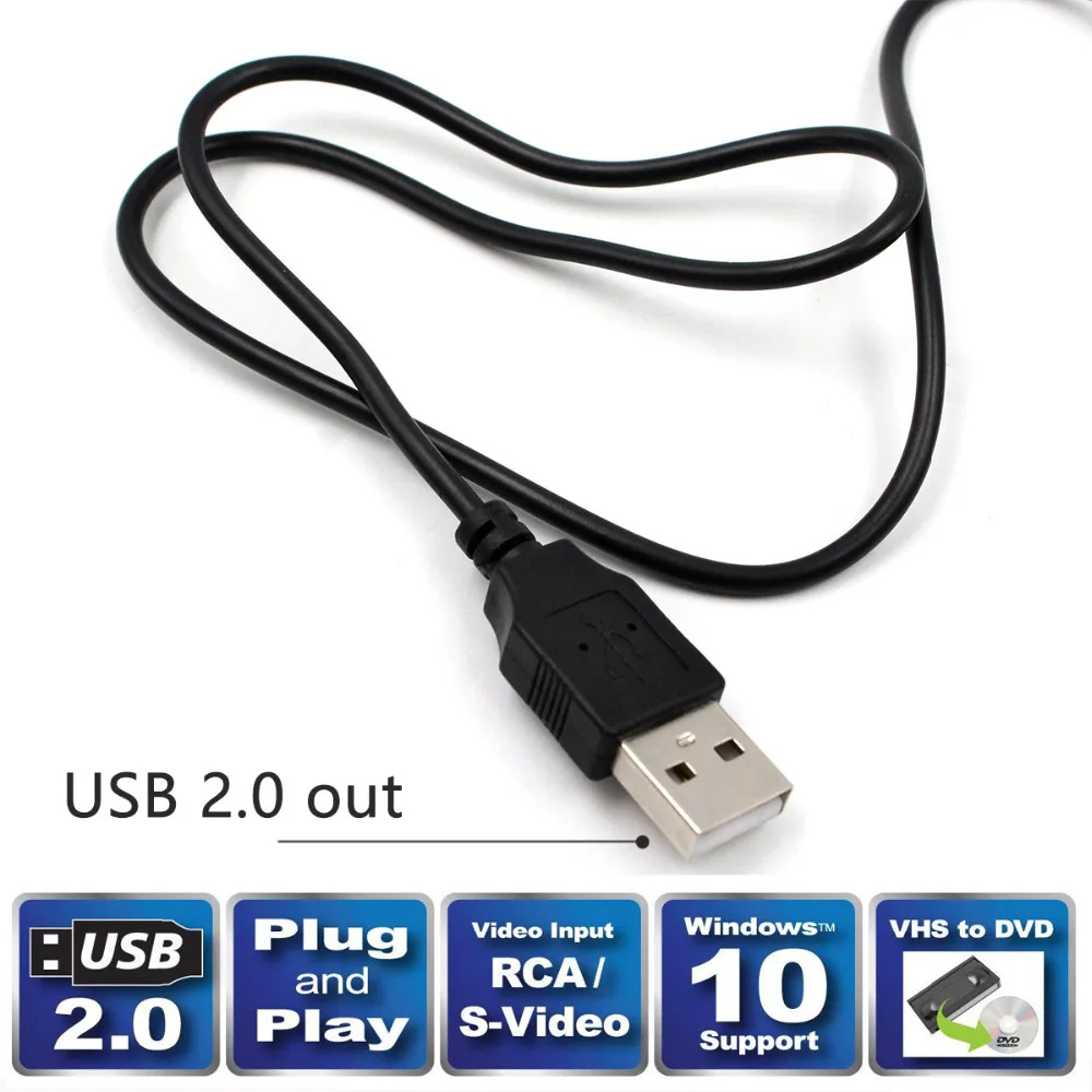 Wiistar драйвер USB 2,0 Карта видеозахвата Easycap захват для Windows 10/8/7/XP захват видео Конвертация VHS