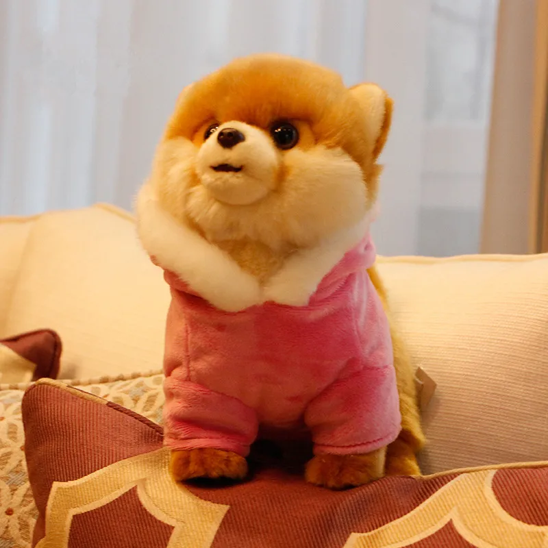 Dorimytrader lovely mini animal Shiba Inu plush toy soft quality animals akita dog doll baby gift decoration 28x22x13cm DY50136  (8)