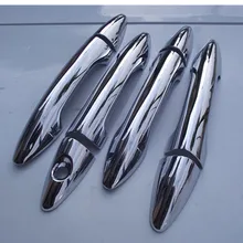 Автомобильный Стайлинг для Kia Rio K2 2011 2012 2013 высокое качество ABS хромированные дверные ручки крышки, покрытой качественным чехлом