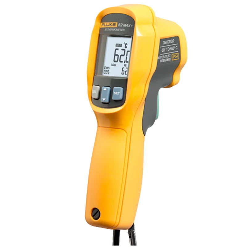 

Fluke 62max+ Non-contact Infrared Digital Thermometer Infrared Thermometer -30 C to 650 C. Fast reaching