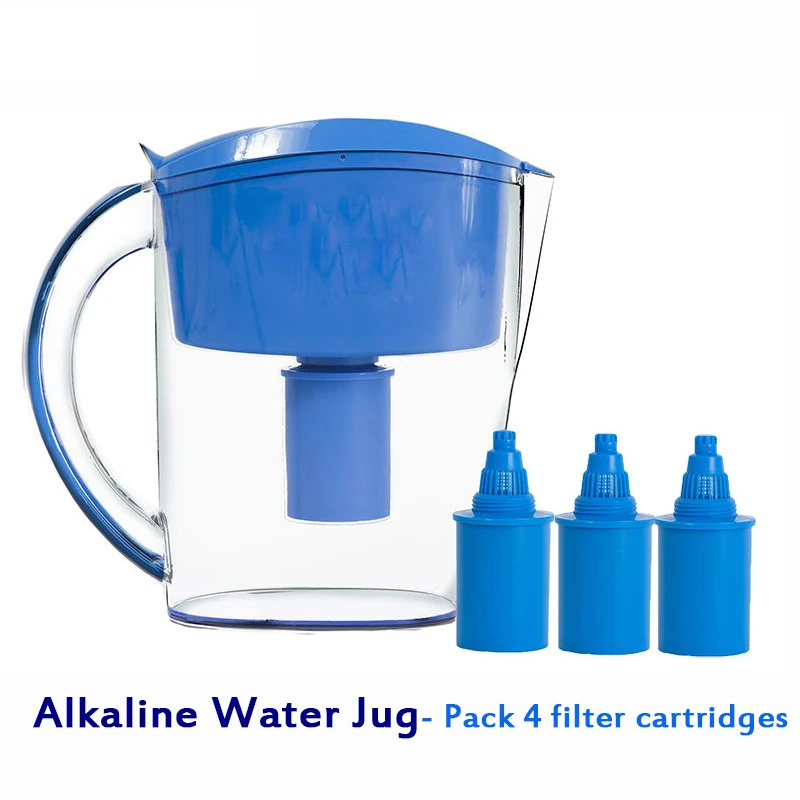 Alkaline Water Jug Pack 4 Replacement Filter Cartridges 3.5 Liter