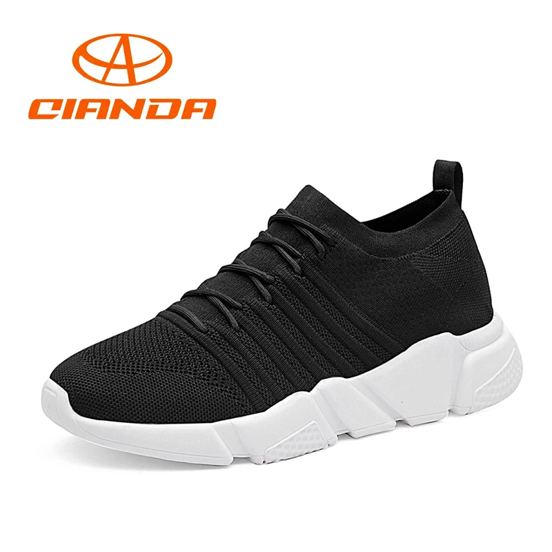 

QIANDA Cushioning Sneakers Men's Light Non-slip Sport Shoes Breathable Running Shoes for Men Rubber Comfortable Jogging Shoe