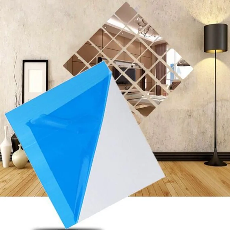 

10 pieces of square mirror wall affixed 15*15cm creative home decoration combination movable mirror paste popular style