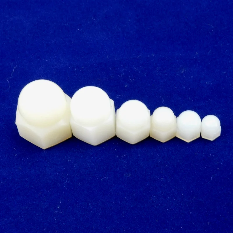 M3/M4/M5/M6/M8/M10/M12 White Nylon Cap Nut / Cap Nut / Plastic Nut