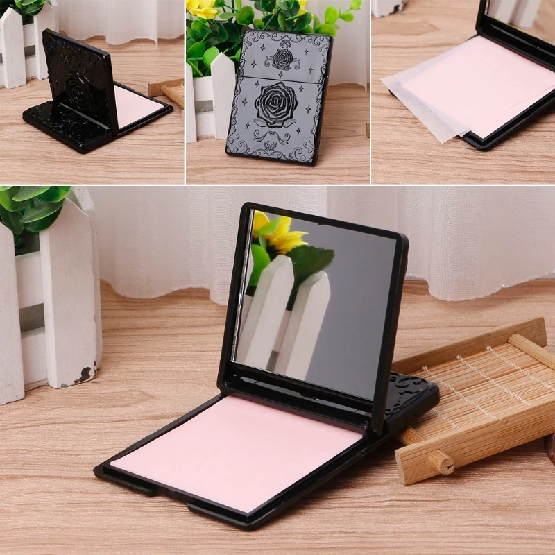 Hollow Outside Portable Mini Pocket Makeup Mirrors Double Folded-Side Vintage | Красота и здоровье