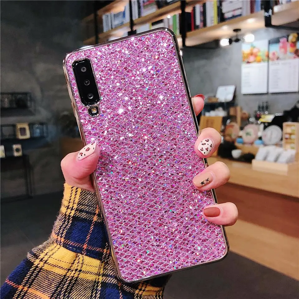 Чехол для huawei P20 Pro P10 крышка Элитный бренд 3D блеск мягкий Bling чехол с покрытием P9 P8
