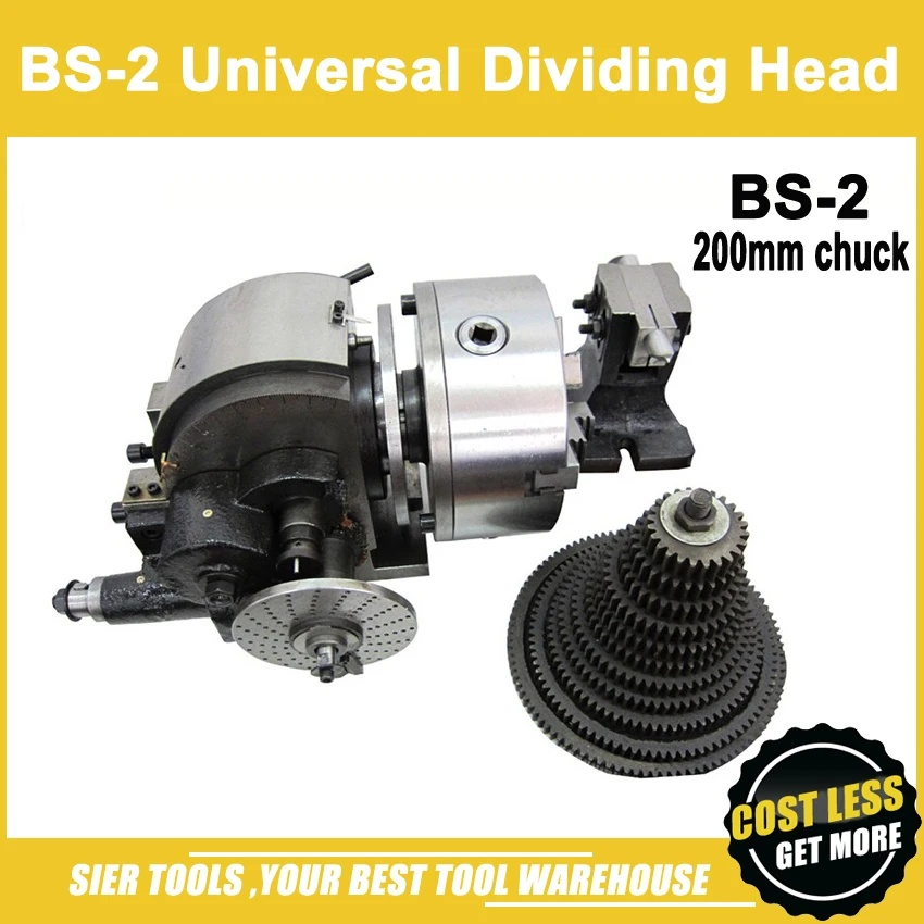 

BS-2 SEMI-UNIVERSAL INDEX CENTERB/Universal dividing head/With 200mm 3-jaw chuck