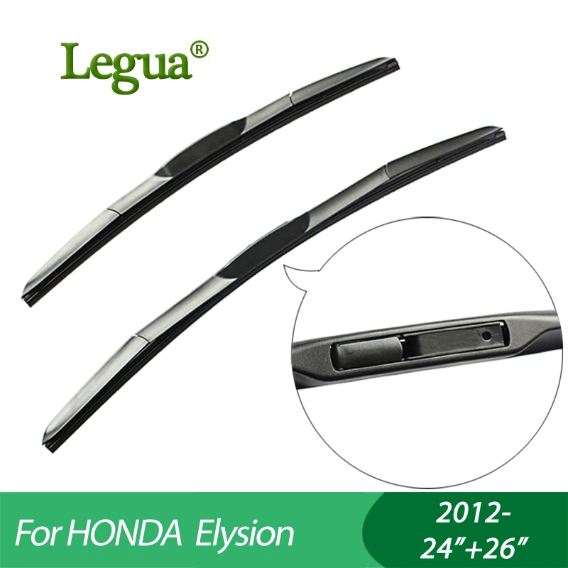 

1 set Wiper blades for HONDA Elysion (2012-),24"+26",car wiper,3 Section Rubber, windscreen, Car accessory