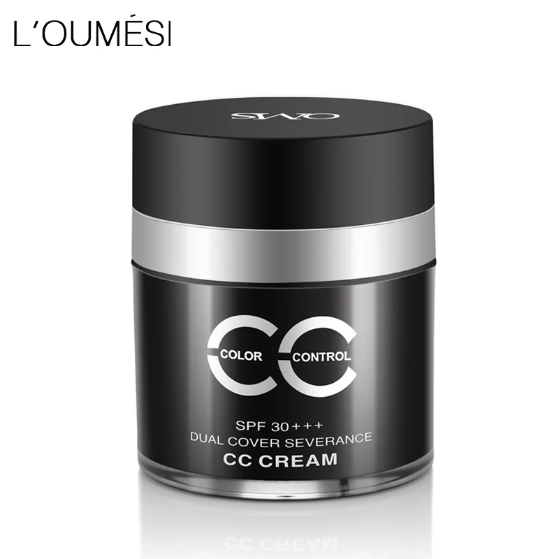 Loumesi CC крем для макияжа основа консилер жирной кожи Натуральная НЕОБРАБОТАННАЯ