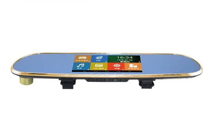 5 дюймов Android зеркалом заднего вида gps навигация Wi Fi FM Двойной объектив