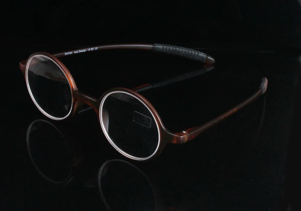 FashionItaliOntwerpTR90RetroRondeFramesLeesbrilMannenVrouwen