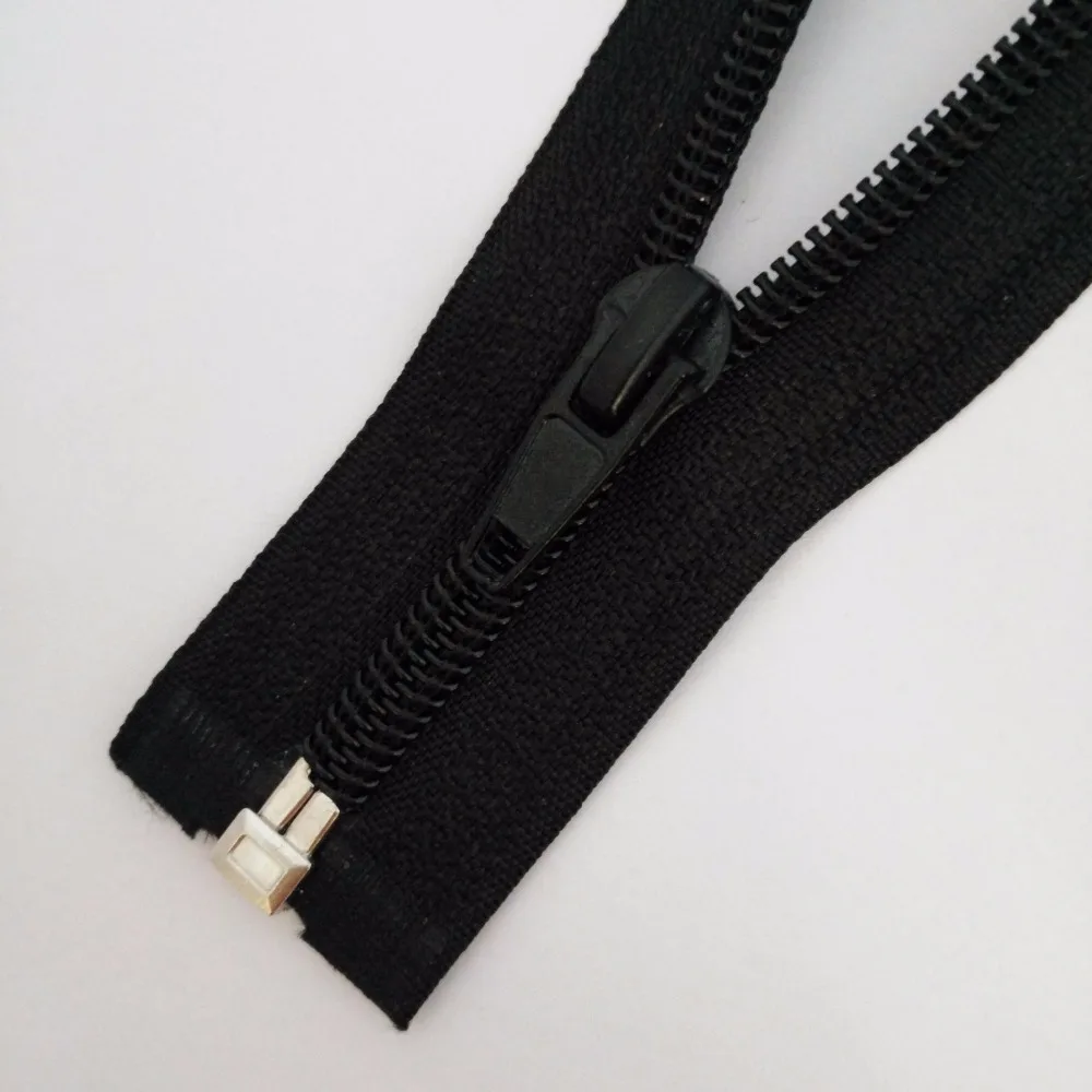 XUNZHE 5Pcs Black 30-180cm Zippers Open End Zipper Nylon Zipper for Sewing  Garments Long coat Down Jacket DIY Sewing Accessories