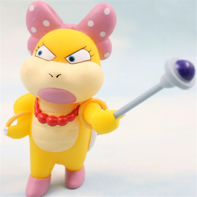 Rare Collection 10cm Super Mario Bros Koopaling Kids Iggy Ludwig Roy Wendy Lemmy Larry Action Figure Toy Rare Collection 10cm Super Mario Bros Koopaling Kids Iggy Ludwig Roy Wendy Lemmy Larry Action Figure Toy