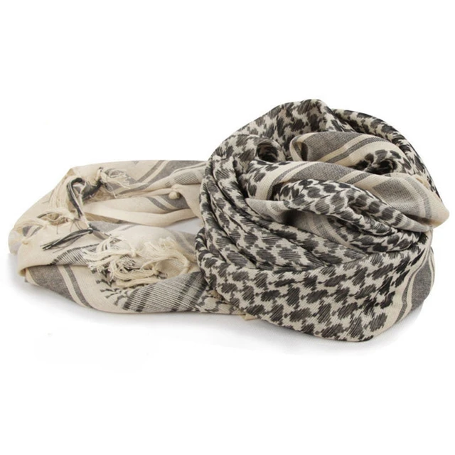 100% Cotton Military Shemagh Tactical Desert Scarf Keffiyeh