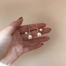 Корейский стиль Топ Дизайнер нежный жемчуг серьги для женщин ТВ звезда ювелирные изделия