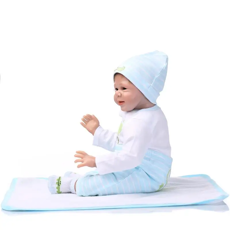 

baby toy dolls 22"55cm soft silicone vinyl reborn baby girl dolls kids doll bonecas children toys child plamates