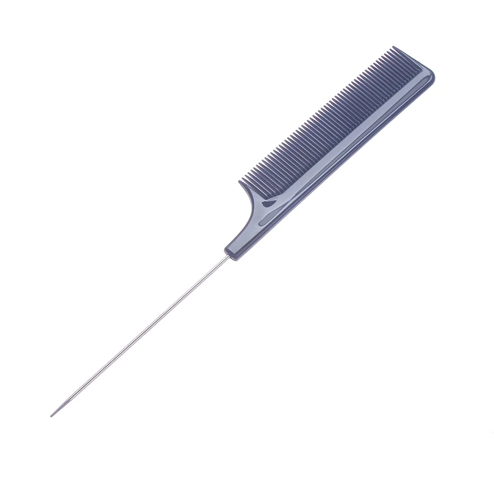 Hot Sale Fine-tooth Metal Pin Hairdressing Hair Styling Rat Tail Comb Black Plastic Fine-tooth Hair Comb Beauty Tools New Hot Sale Fine-tooth Metal Pin Hairdressing Hair Styling Rat Tail Comb Black Plastic Fine-tooth Hair Comb Beauty Tools New