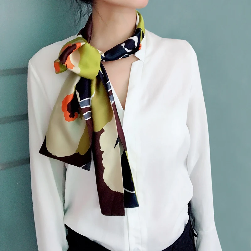 NEW Scarves for women Fashion girls tie scarf head bandage long silk