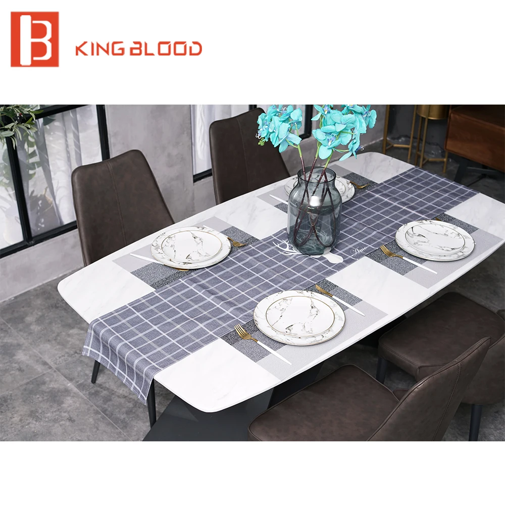 home furniture general use and living room marble dining table set