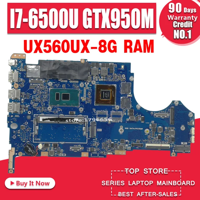 $US $292.79  UX560UX mainboard For ASUS UX560U UX560UQK UX560UQ UX560UX Q534U Q534UX Q534UQ laptop motherboard I
