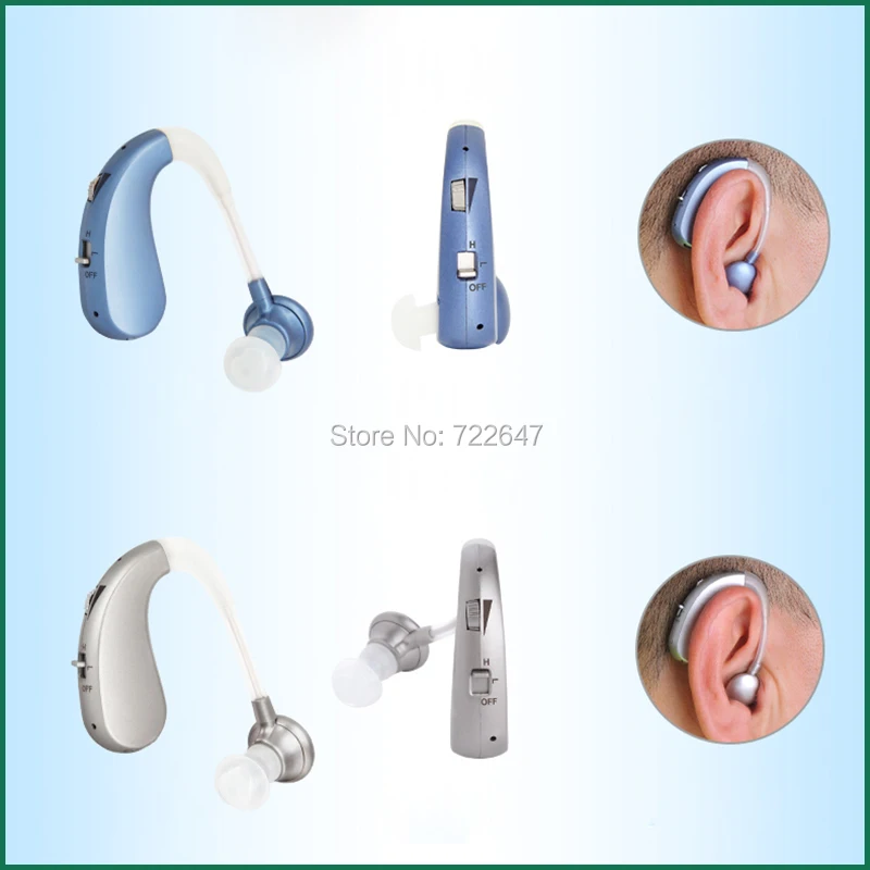 2 modes hearing aid behind the ear