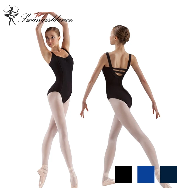 free shipping adult tank black ballet Leotard for dance costumes girls ballet clothes for women gymnastics leotards CS0109