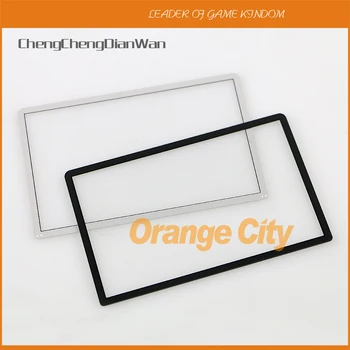 

ChengChengDianWan Black & White Top Screen Frame Lens Cover LCD Screen Protector Film For New 3DS Console 10pcs/lot