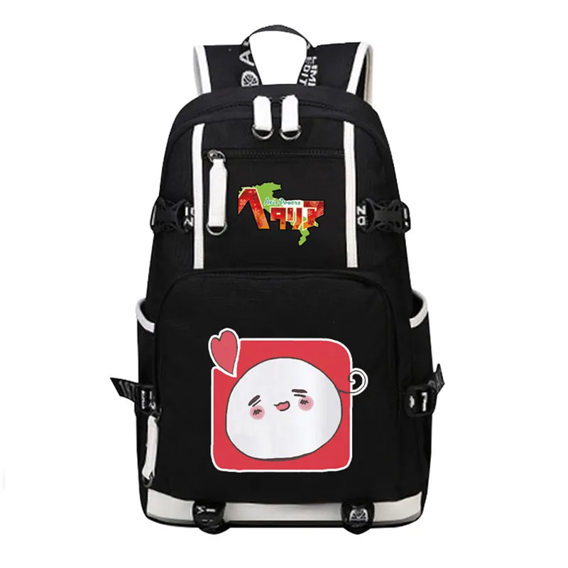

Anime Axis Powers Travel Backpack Harajuku APH Emoji Kawaii School Bags for Teenage Girls Canvas Bookbag Unisex Laptop Backpack
