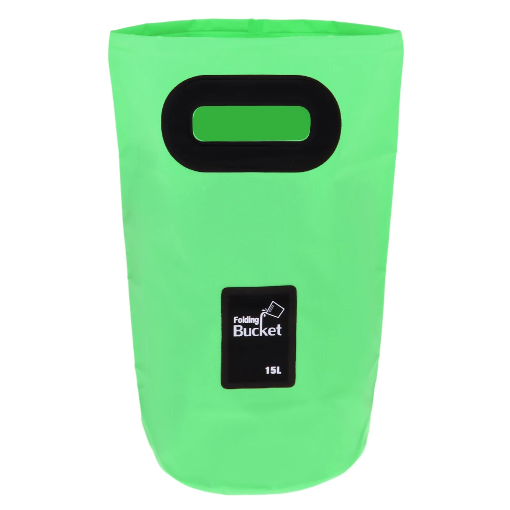 Foldable Camping Bucket Trash Can Living Room Garbage Bin Washing Laundry Picnic Lunch Bags For Women Kids 