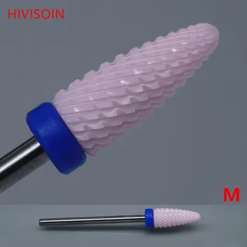 

Flame Shape Bit-Pedicure - Pink - HIVISOIN - Ceramic Nail Drill Bit