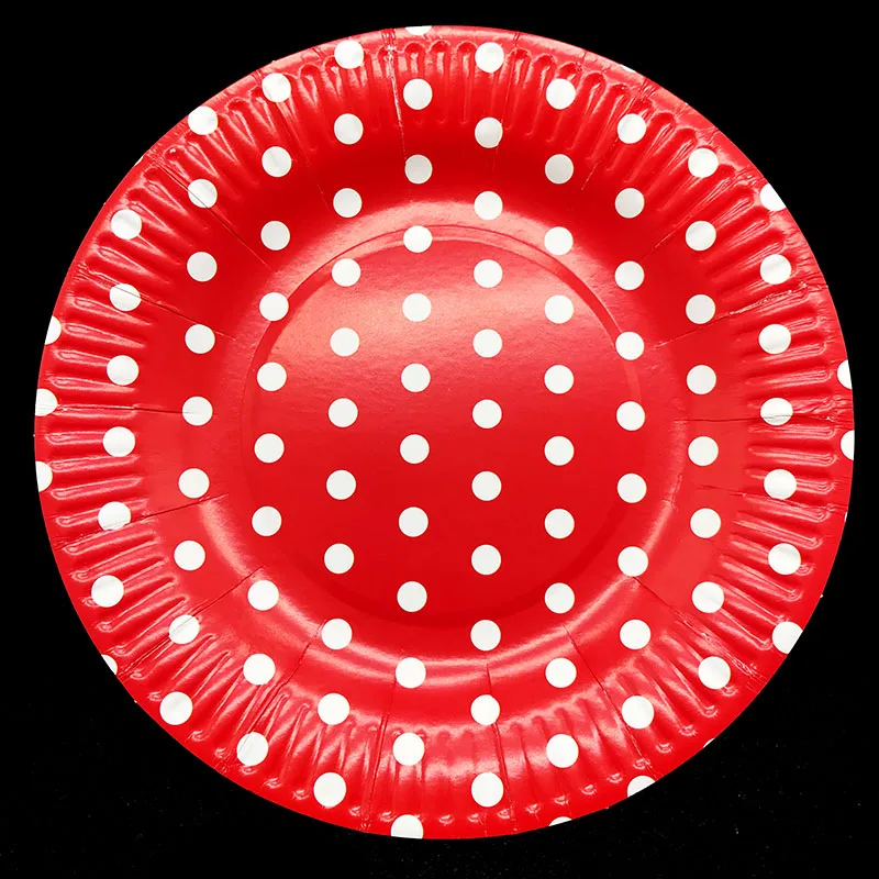 Disposable Polka Dot Plates Red Paper Plate Polka Dot Polka Dot