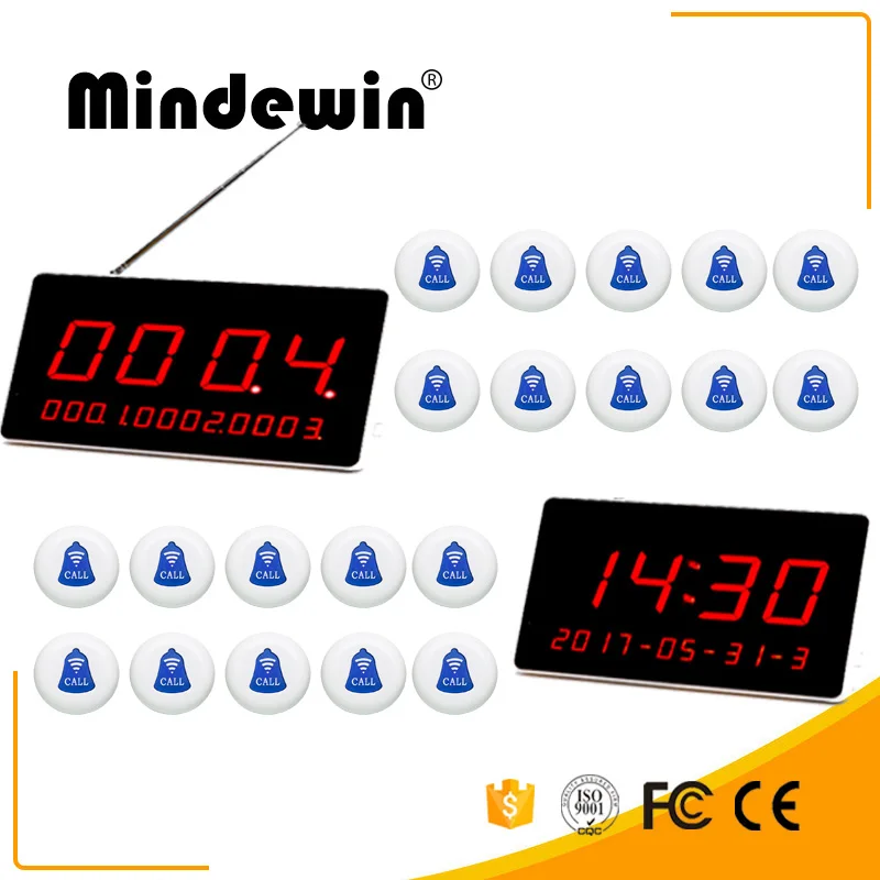 

windewin The most affordable LED Display Receiver Restaurant Guest Pager System Table Display Wireless Electronic Number service