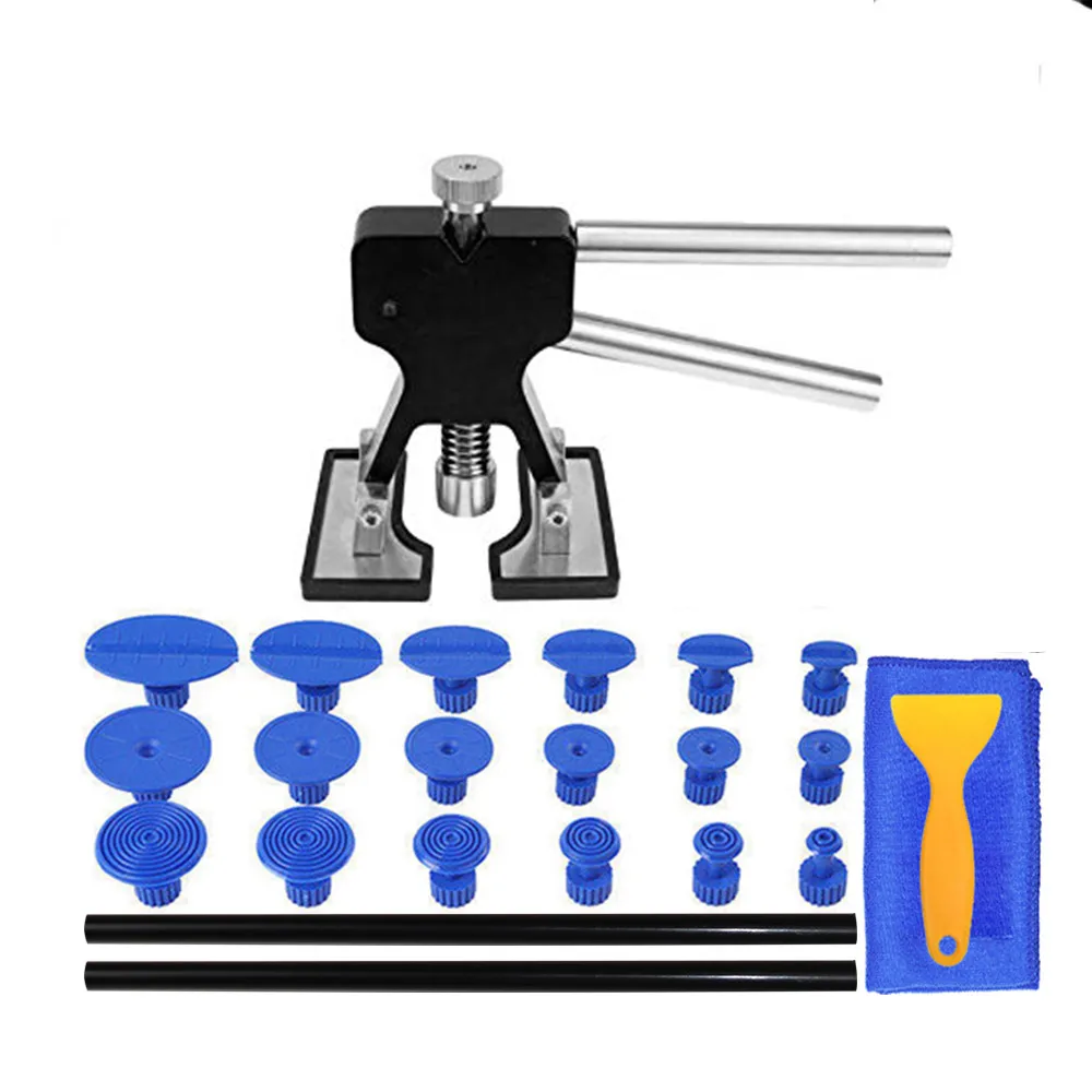 PDR безболезненные Инструменты для ремонта вмятин Съемник вмятин вкладки вмятин Лифтер для hail hamage набор ручных инструментов набор инструментов Ferramentas - Цвет: Зеленый, фиолетовый