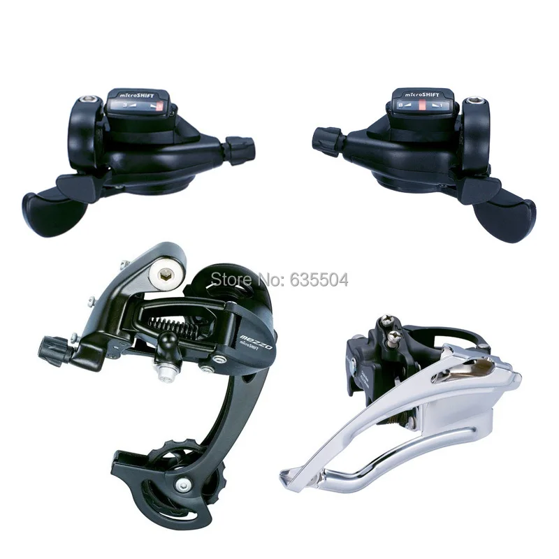 

TS70-8 Trip 3X8 Speed Derailleur Group microSHIFT Bike Bicycle Cycling Conjoined DIP Derailleur Set Compatible for Shimano