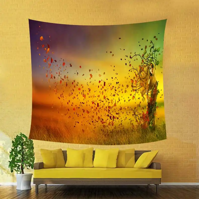 Jungle Adventure Tapestry Sunshine Goddess Pattern Mandala Pattern