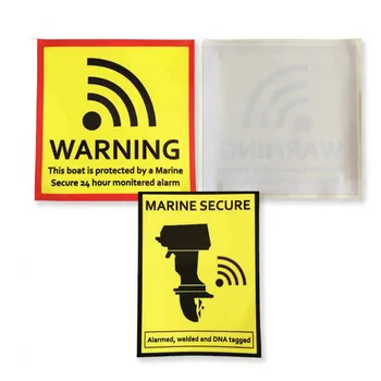 

3m Waterproof Vinyl Stickers Security Alarm System Die Cut Caution Waterproof Durable Warning Stickers