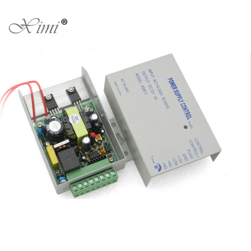 Хорошее качество 12V3A Переключатель Блок питания 110-240 в 50-60 Гц для разных стран использовать стабильный источник питания для контроля доступа