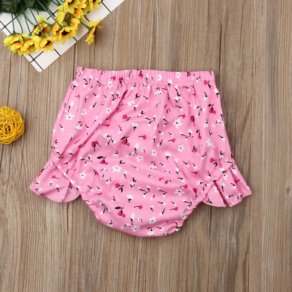 3-24 M Мода новорожденных одежда для малышей Девушки Цветочные плавки полипропиленовые трусы шорты Летняя одежда