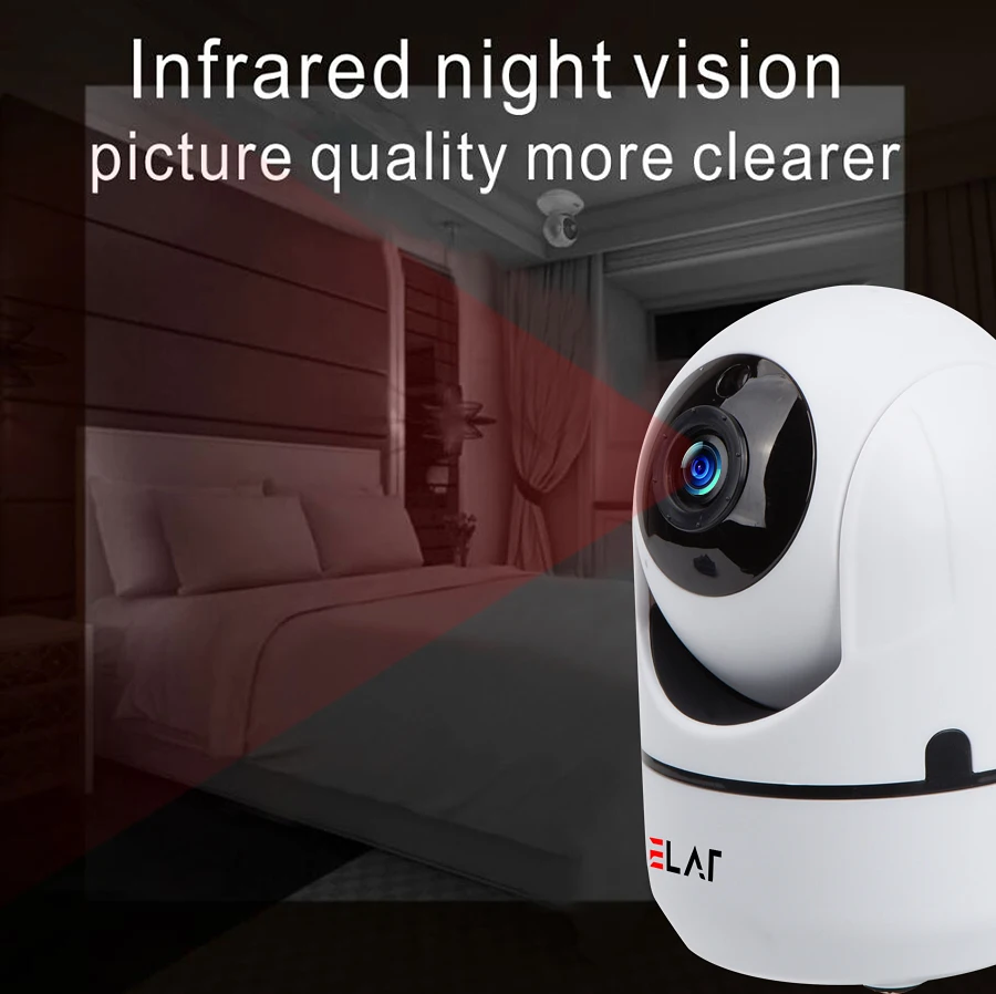 ELAF 1080P HD IP Camera Wireless Motion Detection Alarm IR Night Vision Video Baby Monitor Home Security Surveillance Camera ELAF 1080P HD IP Camera Wireless Motion Detection Alarm IR Night Vision Video Baby Monitor Home Security Surveillance Camera