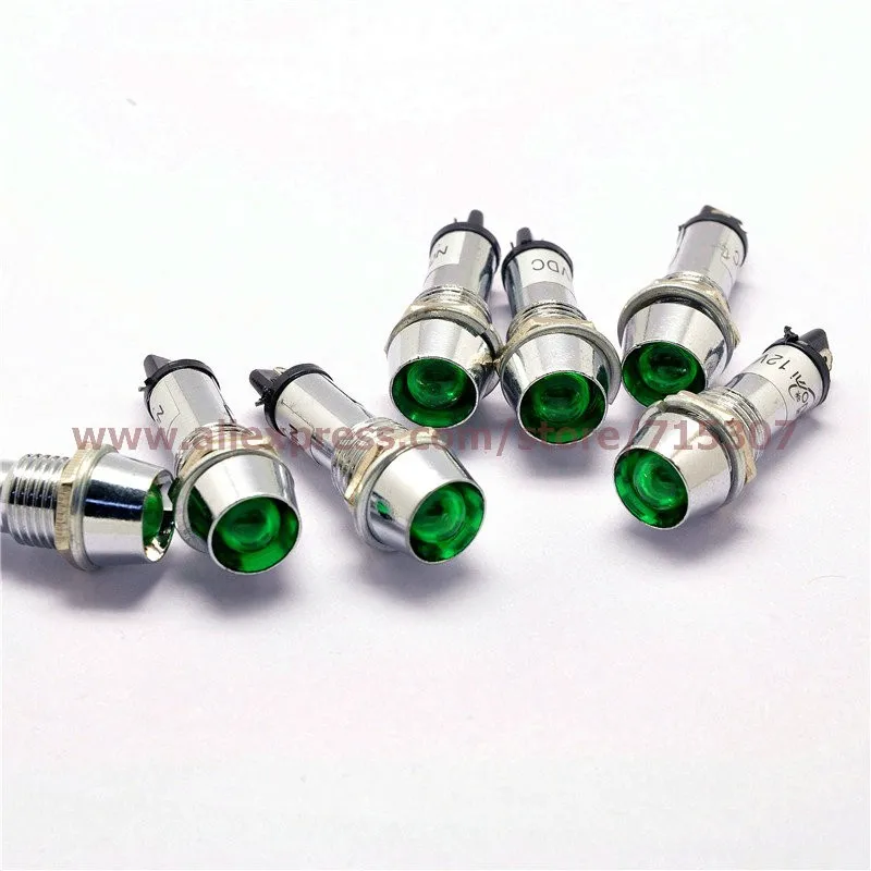 XD10-8 led Indicator Light 220V green color Pilot Lights 10mm