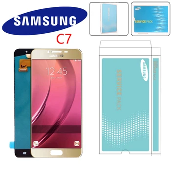 

Original 5.7" Super AMOLED LCD Display For Samsung Galaxy C7 LCD Display C7000 With Touch Screen Digitizer Replacement Repair