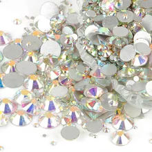 1440 шт Высокое качество SS3-SS40 блестящие стразы цветные кристаллы шитье и ткань брошь в форме горного хрусталя 3D камешки для украшения ногтей Декор