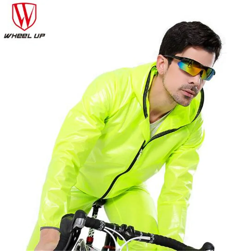 

WHEEL UP 2016 New Arrival Waterproof Windpfroof Quick Dry Outerwear Raincoat Jacket Running MTB Rain Jacket Jersey Cycling Rainc