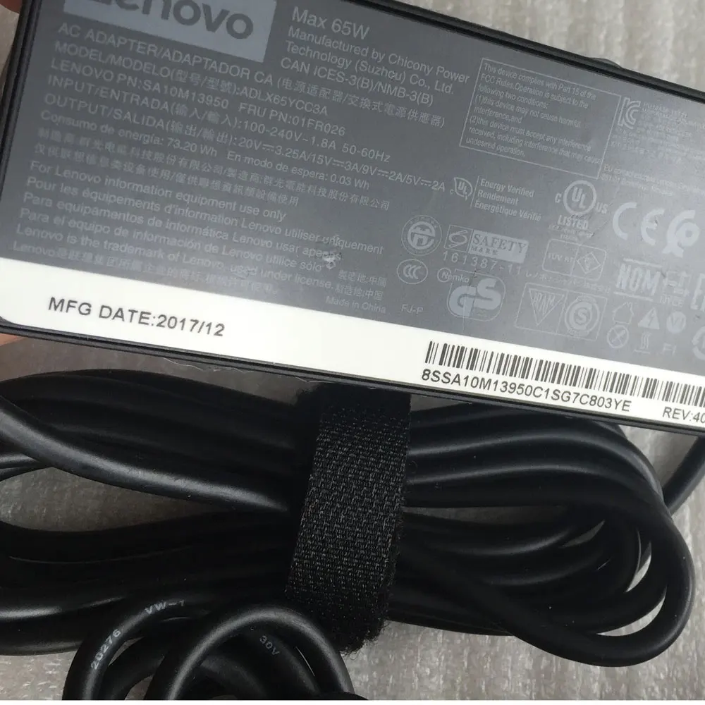 65 Вт USB C адаптер для lenovo ThinkPad E480 T480 Йога-370 3pin 01FR026 01FR028 01FR030 2pin 01FR027 01FR029 01FR031